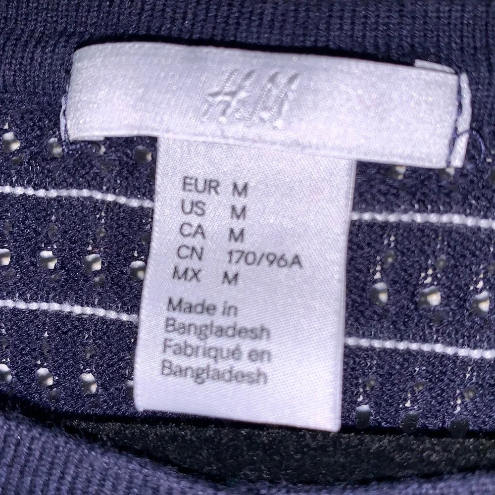 Nautical Striped Knit Sweater Navy White 3/4 Sleeve Size M – Lightweight Coastal - Picture 3 of 11